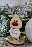 Reindeer table stand custom name