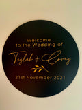 Wooden Wedding Welcome sign