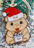 Cheeky Wombat Christmas decoration