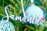 Custom name Christmas decorations