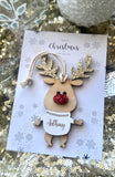 Christmas decoration backing card