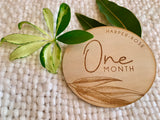 Week,month intro milestone cards with Gumleaf detail