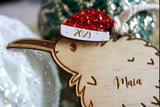 Kiwi Bird Christmas Decoration