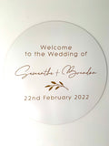 Wooden Wedding Welcome sign
