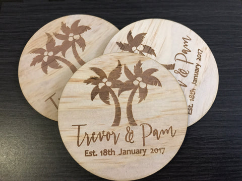 Palm Tree Coasters