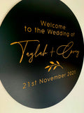Wooden Wedding Welcome sign