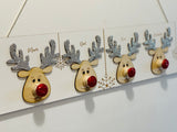 Reindeer stocking hanger