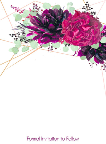 Burgundy floral Backing card