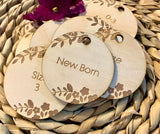 Customise your own Floral linen tags