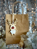 Customised Engraved wooden Reindeer
